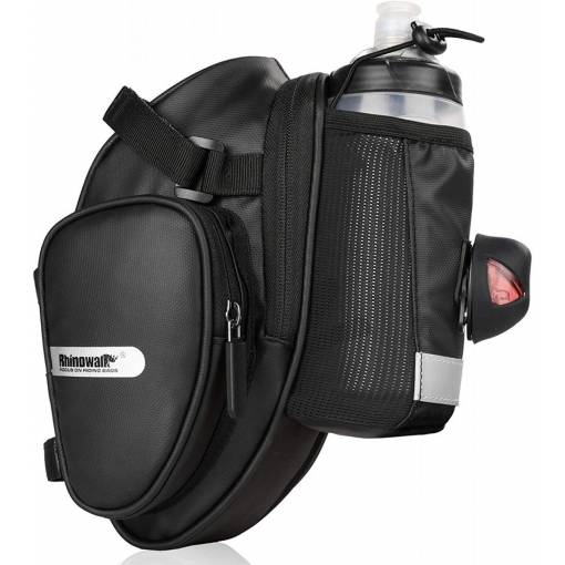 Foto - Geantă impermeabilă pentru bicicletă sub șa - Neagră