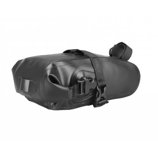 Foto - Geantă impermeabilă sub șaua bicicletei - Neagră 1,5 litri