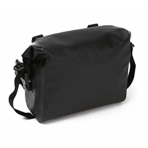 Foto - Geantă impermeabilă pentru suportul ghidonului bicicletei - Neagră