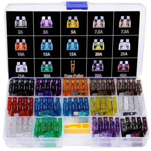 Foto - Set de siguranțe auto inclusiv unelte - 140 bucăți