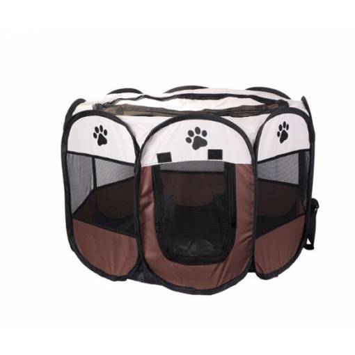 Foto - Gard pliabil pentru animale de companie - Mărimea L, bej