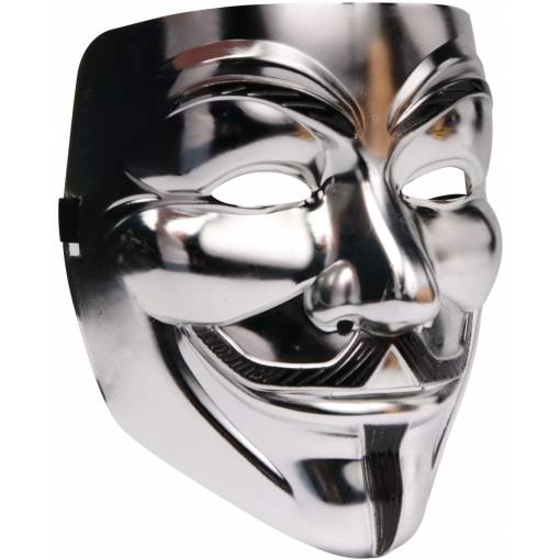 Foto - Masca Anonymous - Argintie