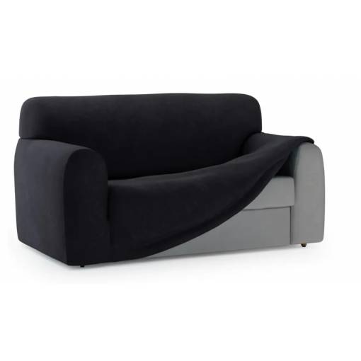 Foto - Husă flexibilă pentru canapea - Neagră, mărimea XL