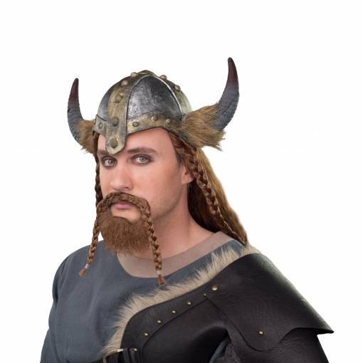 Foto - Cască vikingă cu coarne