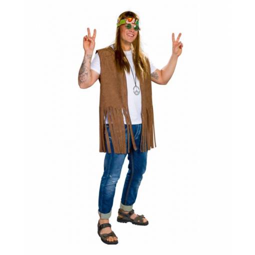Foto - Vestă hippie pentru bărbați - XL