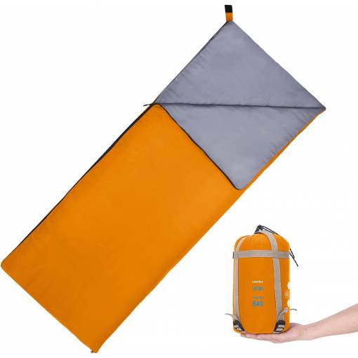 Foto - Sac de dormit ultraușor cu fermoar - portocaliu