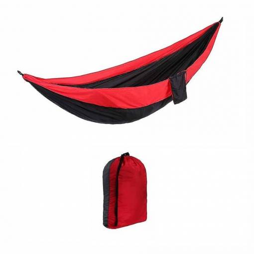 Foto - Hamaca de călătorie - Negru roșu