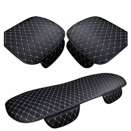 Foto - Set de protecție universal pentru scaune auto - Negru cu alb