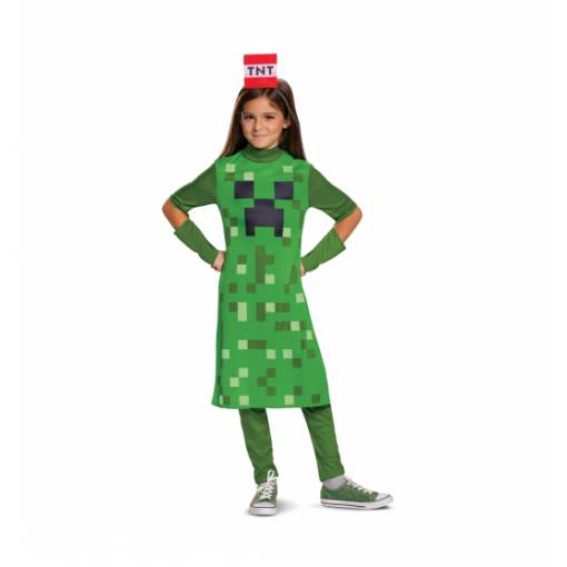 Foto - Costum fetiță - Minecraft Creeper 7/8