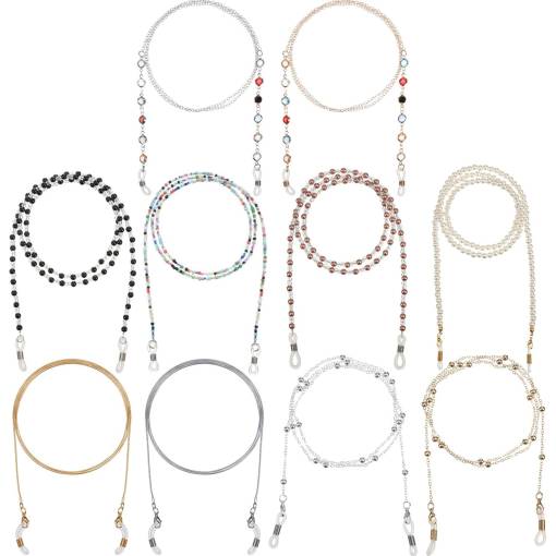 Foto - Set de lanțuri pentru ochelari - 10 bucăți