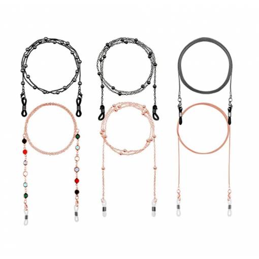Foto - Set de lanțuri pentru ochelari - 6 bucăți