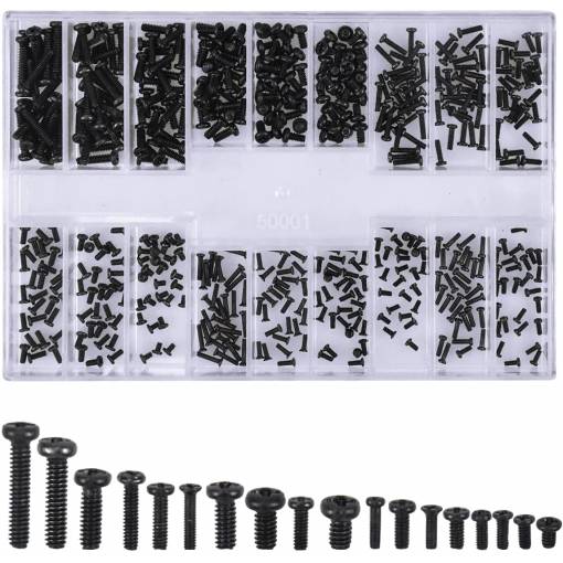 Foto - Set de reparare a ochelarilor - Negru, 500 bucăți
