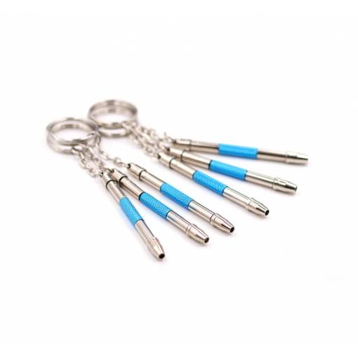 Foto - Mini șurubelniță de călătorie 5 în 1 - breloc
