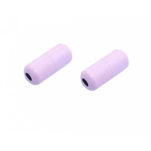 Foto - Cataramă metalică rotundă pentru șireturi - Roz