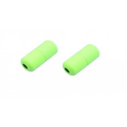 Foto - Cataramă metalică rotundă pentru șireturi - Verde