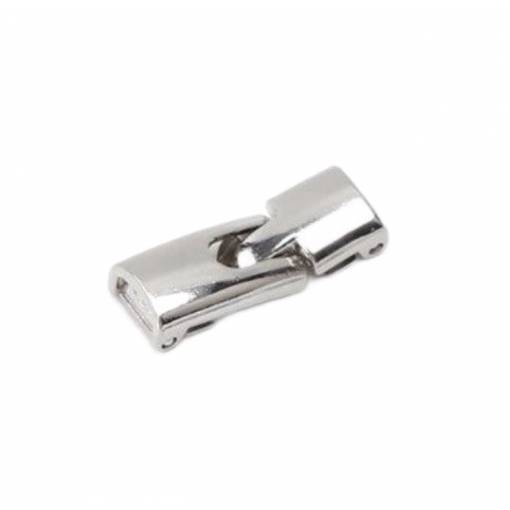 Foto - Clasă magnetica de metal pentru șireturile de pantofi - Tip 2 - Argintie