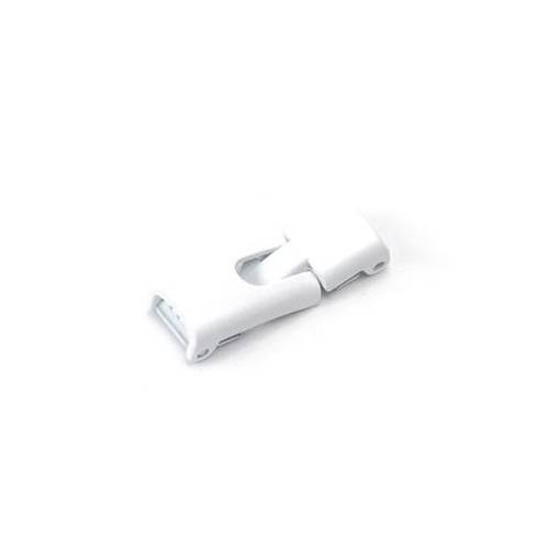 Foto - Clasă magnetica de metal pentru șireturile de pantofi - Tip 2 - Alb