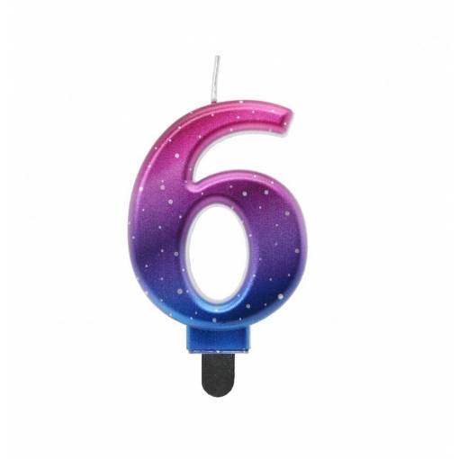 Foto - Lumânare aniversară Galaxy - 6