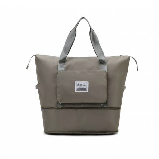 Foto - Geantă de voiaj pliabilă cu capacitate mare - Gri