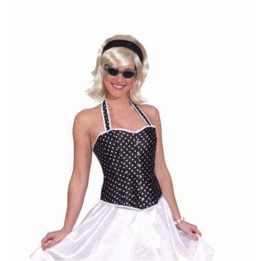 Foto - Corset de damă - Punctat negru, S