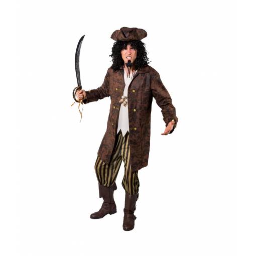 Foto - Costum de pirat pentru bărbați - Maro 46/48