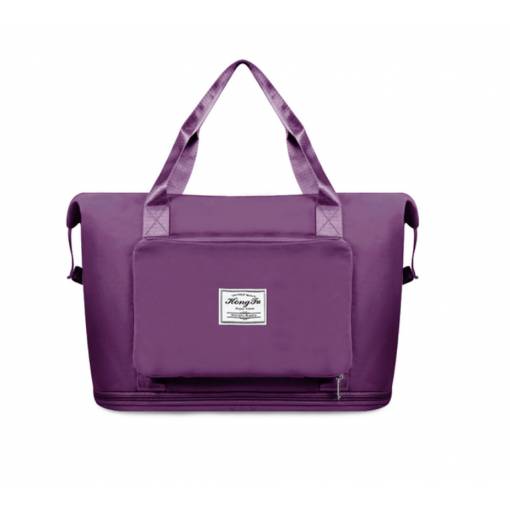 Foto - Geantă sport de călătorie de capacitate mare pliabilă - Violet