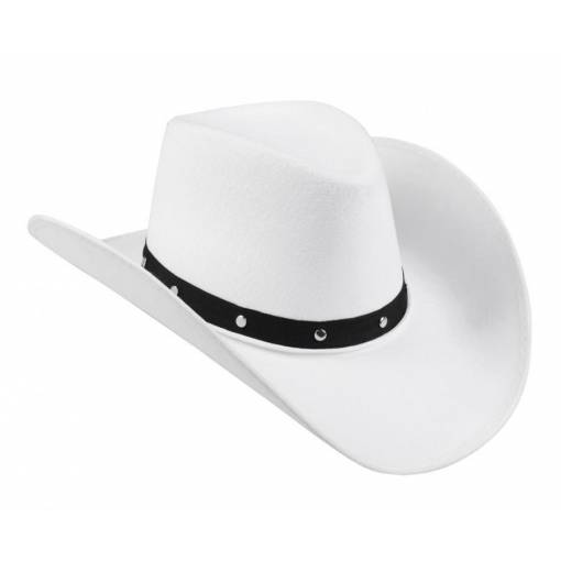 Foto - Pălărie cowboy unisex - Alb