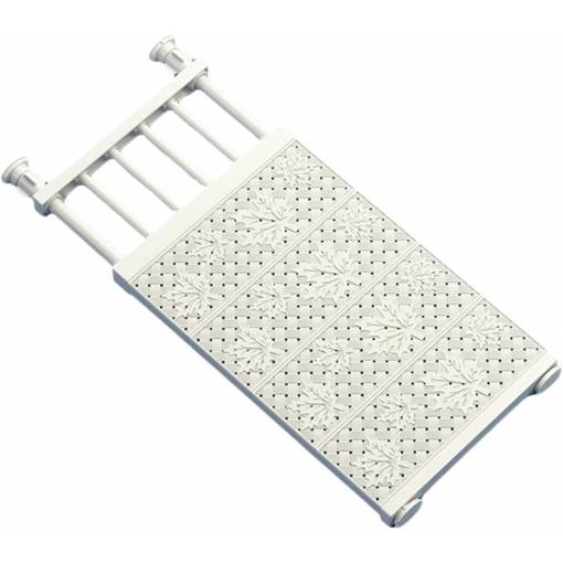 Foto - Raft extensibil, îngust - Alb