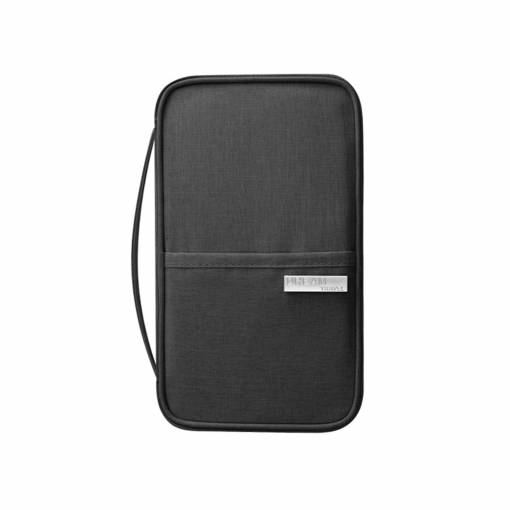 Foto - Pouch rezistent la apă pentru documente de călătorie și carduri - Negru