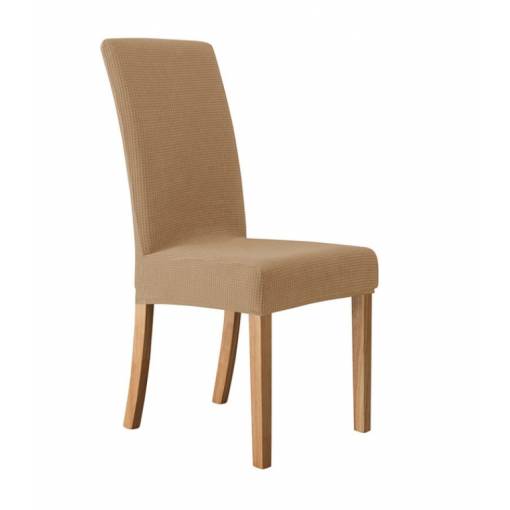 Foto - Husă universală elastică pentru scaun - Bej deschis