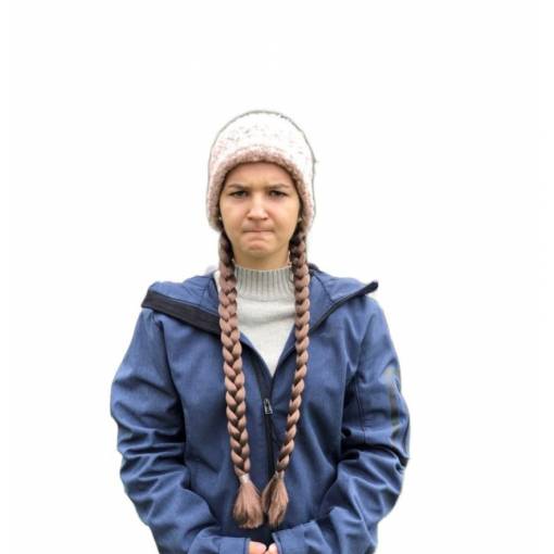 Foto - Perucă - Două cozi lungi, 54 cm