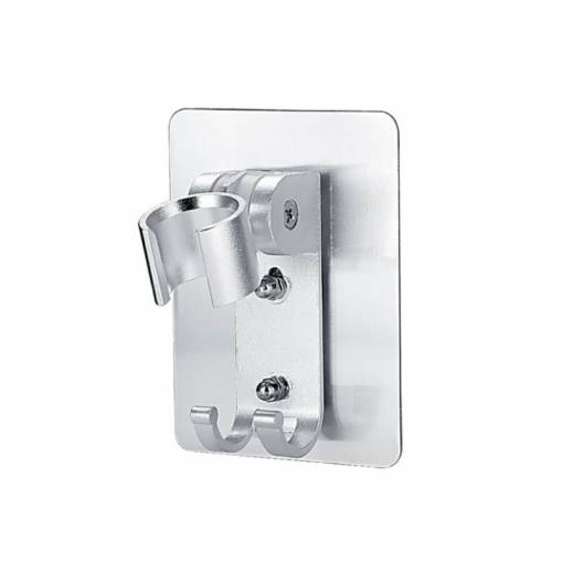 Foto - Suport adeziv pentru duza de duş pe perete - Argintiu