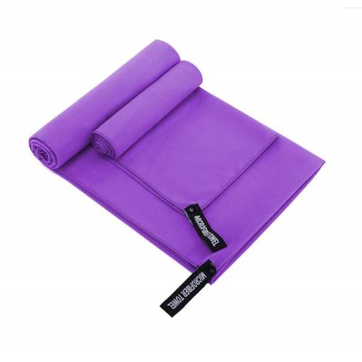 Foto - Două prosoape de călătorie din microfibra - Violet