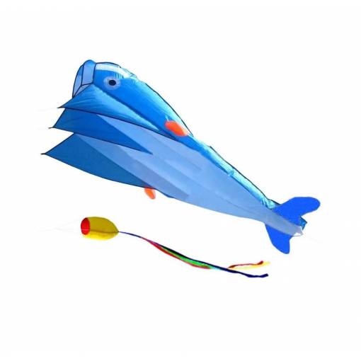 Foto - Zmeu 3D zburător - Delfin albastru
