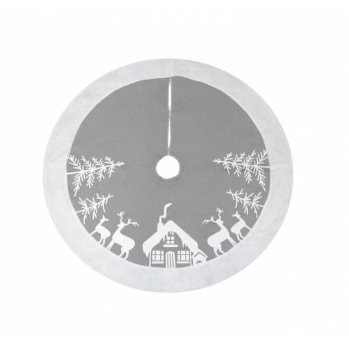 Foto - Suport pentru brad de Crăciun - Gri