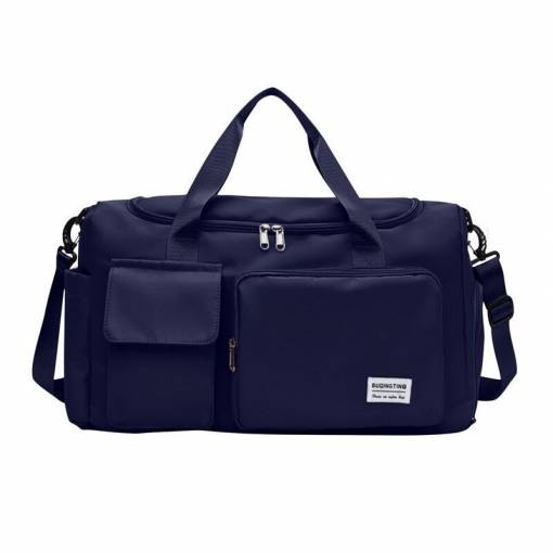 Foto - Geanta sportivă de călătorie, mare capacitate - Albastru închis