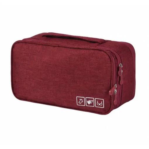 Foto - Organizator de călătorie pentru lenjerie - Roșu