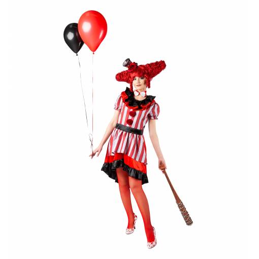 Foto - Costum de damă - Clovnul de Halloween M