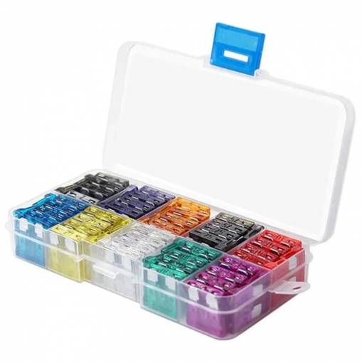 Foto - Set de fuse standard pentru mașini - 100 bucăți