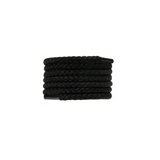 Foto - Șireturi pentru încălțăminte, o pereche - negre, 120 cm
