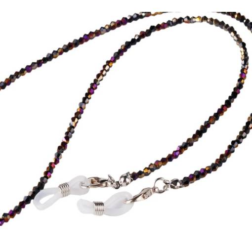 Foto - Lanț de perle pentru ochelari - Metalic, curcubeu