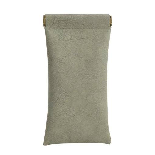 Foto - Carcasă pentru ochelari cu închidere prin arc - Verde