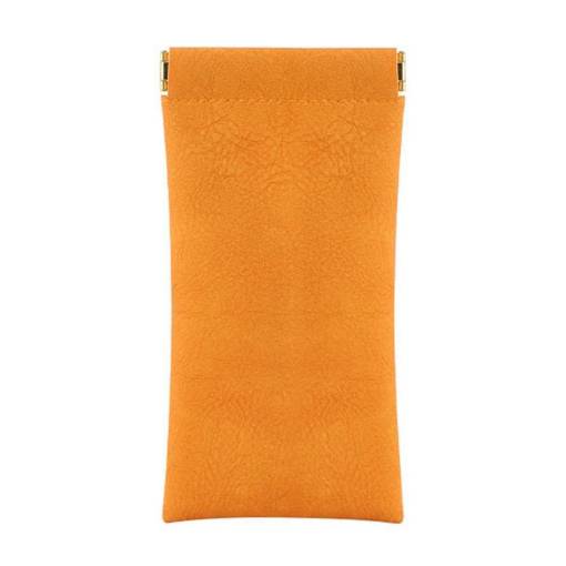 Foto - Carcasă pentru ochelari cu închidere prin arc - Portocalie