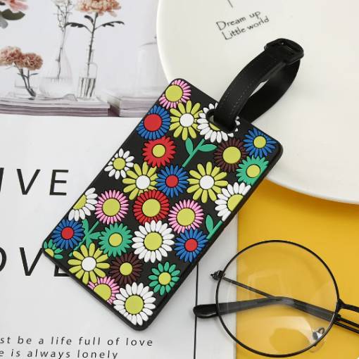 Foto - Etichetă pentru bagaj - Flori