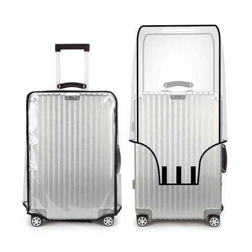 Foto - Cearsaf de protecție pentru valiză - Transparent, XS