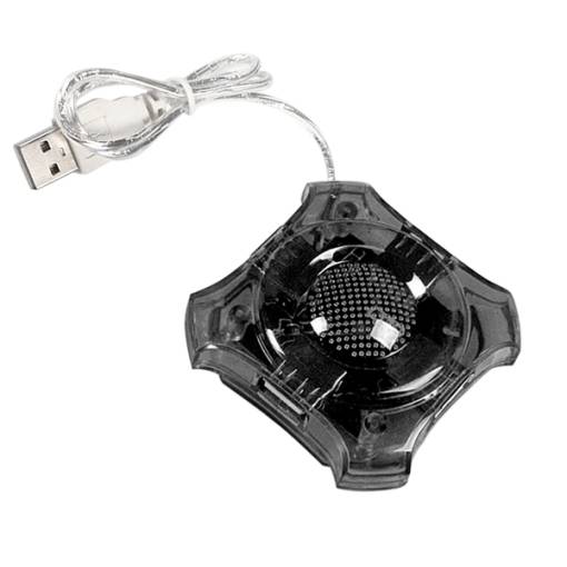 Foto - Hub USB 2.0 cu 4 porturi - Negru