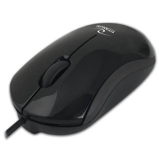Foto - Mouse optic 3D cu cablu USB-C - Negru