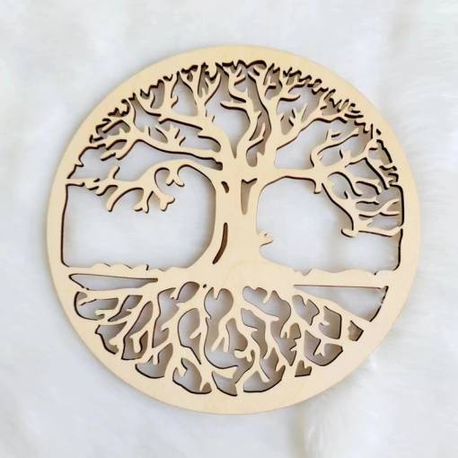 Foto - Ornament din lemn de 15 cm - Copacul Vieții