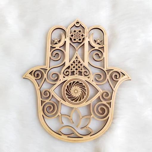 Foto - Ornament din lemn - Hamsa
