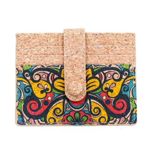 Foto - Portofel din plută - Colorat cu detalii negre